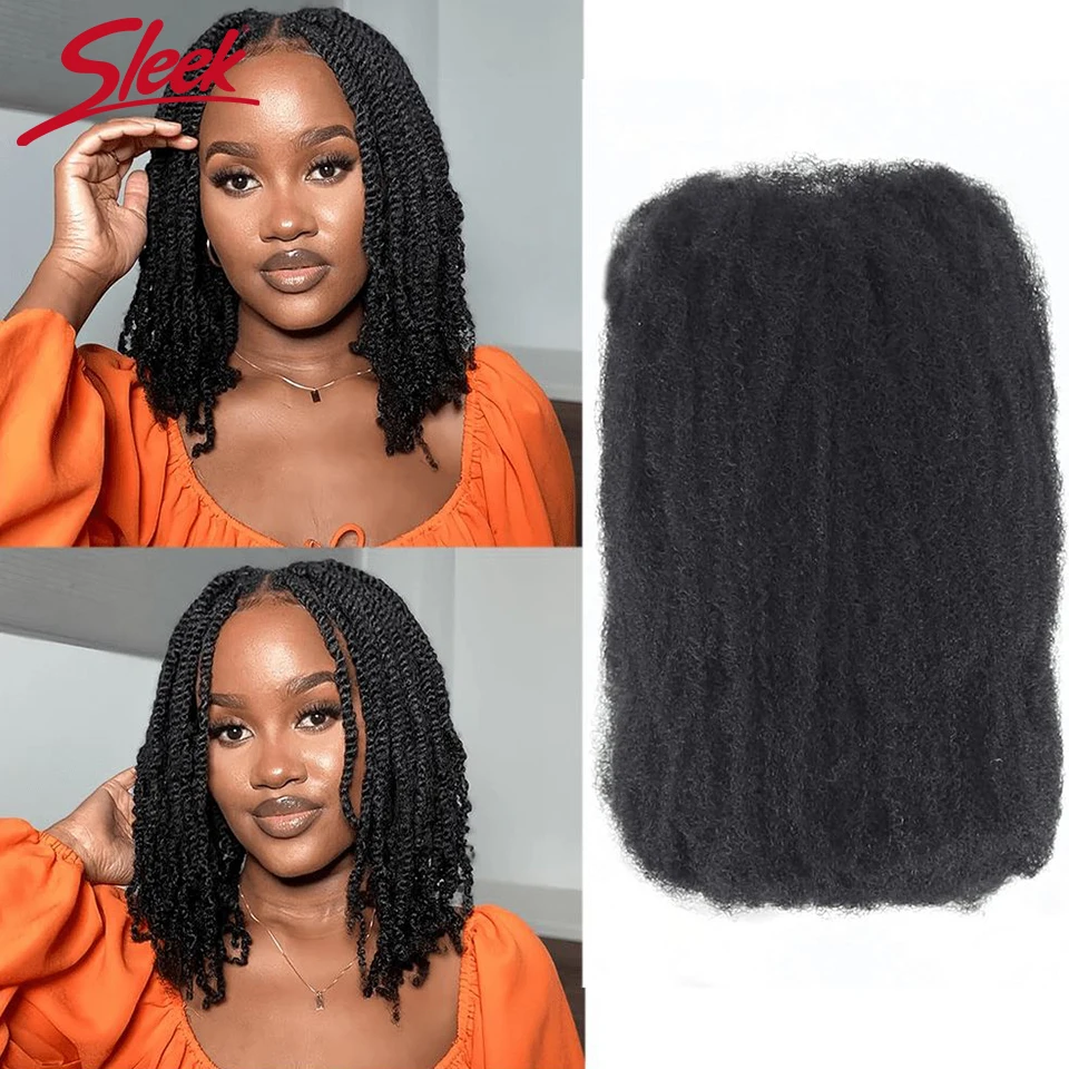 

Бразильские афро-кудрявые человеческие волосы для плетения завитков QVR, вьющиеся волосы для наращивания волос для наращивания дредов, создание дредов