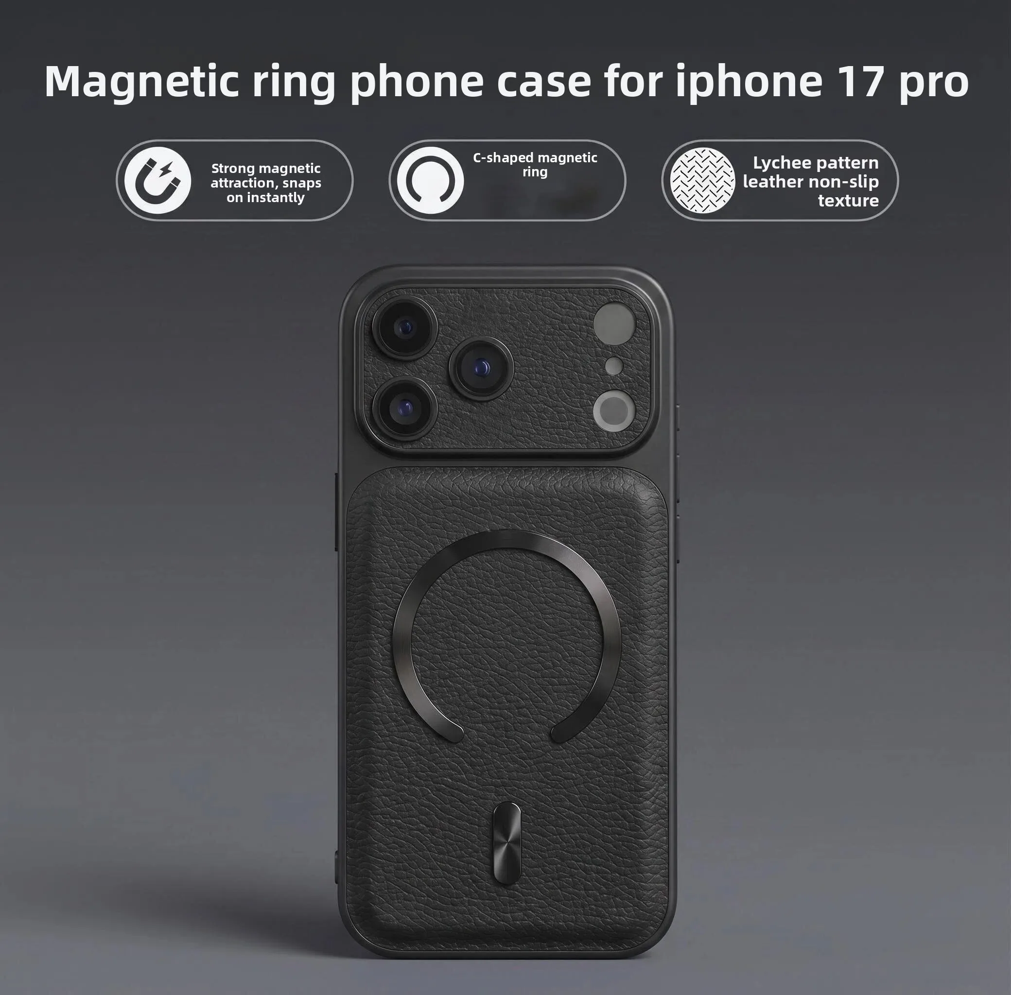 For Magnetic Suction IPhone18 Promax Mobile Phone Case Simple and Suitable for 15p Anti-drop Creative Protective Case New Model