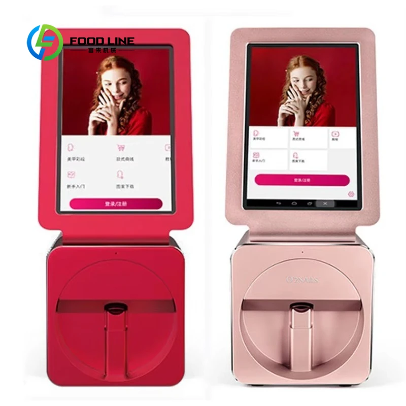 Customized AI Powered Industrial Grade 3D Nail Art Printing Machine with UV LED for Professional Automatic Nail Design System