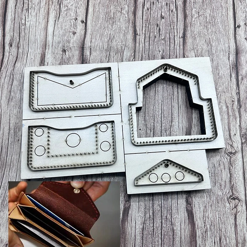 New Japan Steel Blade Wooden Die Flip card bag coin wallet cutting mold Cut Knife Mould