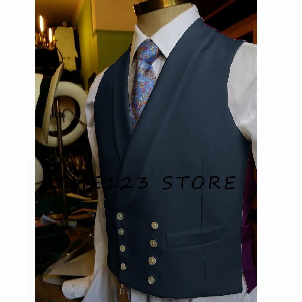 Men\'s Waistcoat Men Vest New Men\'s Vest Business Casual Double Breasted Sleeveless Vest Vests Man Offer Suits Suit Male Summer