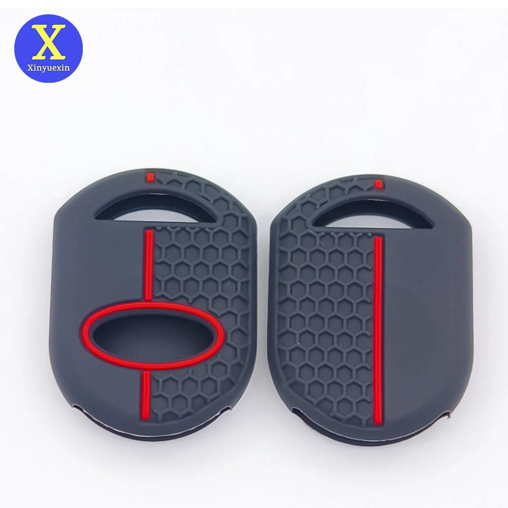 

Xinyuexin Silicone Key Case Cover for Ford F150 Ignition 2004 2005 2006 2007 Transponder Key Shell Fob Protection Car Accessory
