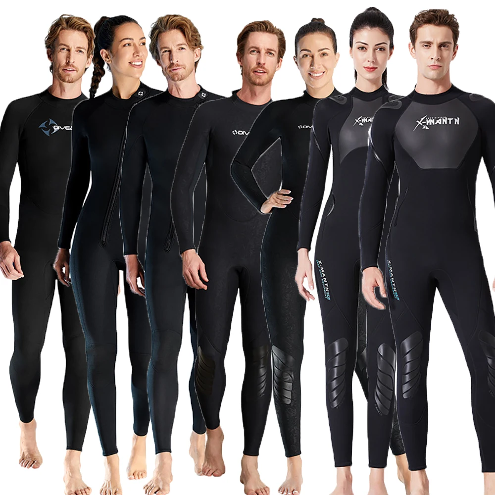 

1.5mm Men Women Long Sleeve Wetsuit SBR Neoprene Material Warm Zipper Outdoor Swimming Kayaking Surfing Drifting Diving Suits