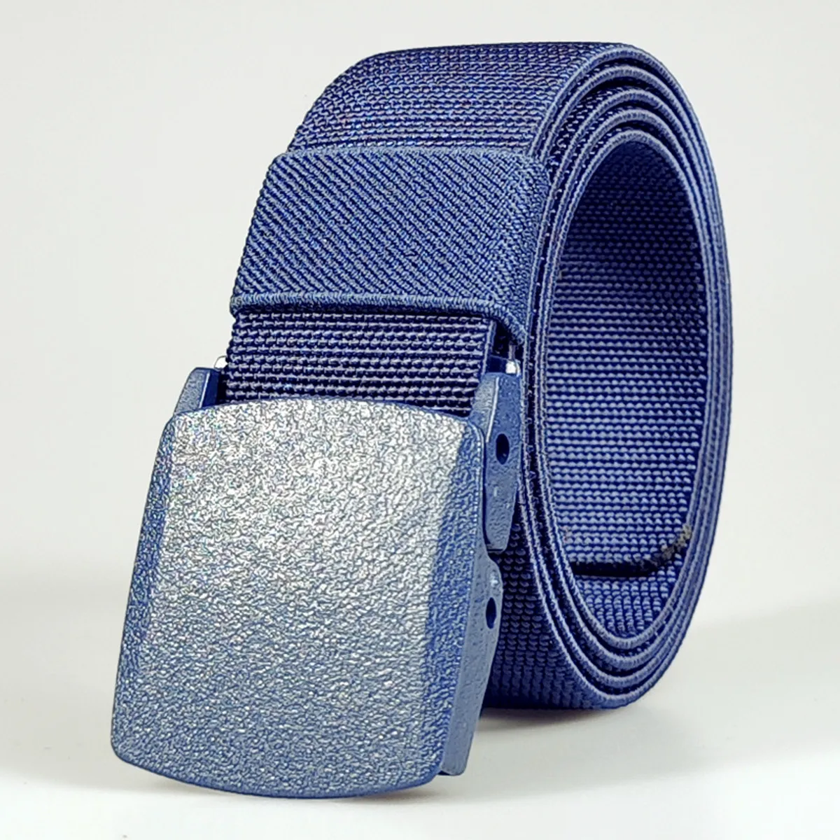 Herren- und Damengürtel, Lochloser Nylon-Gürtel, Gürtel mit Kunststoffschnalle, Militär-Nylon-Mischgürtel, Elastisch – Detail 6