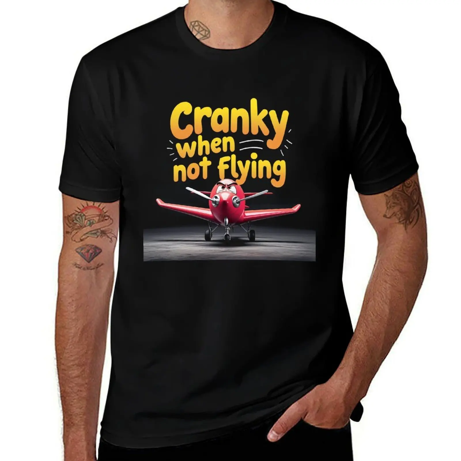 

Cranky When Not Flying T-Shirt boys animal print graphic tee shirt cute tops fashion shirts mens fashion
