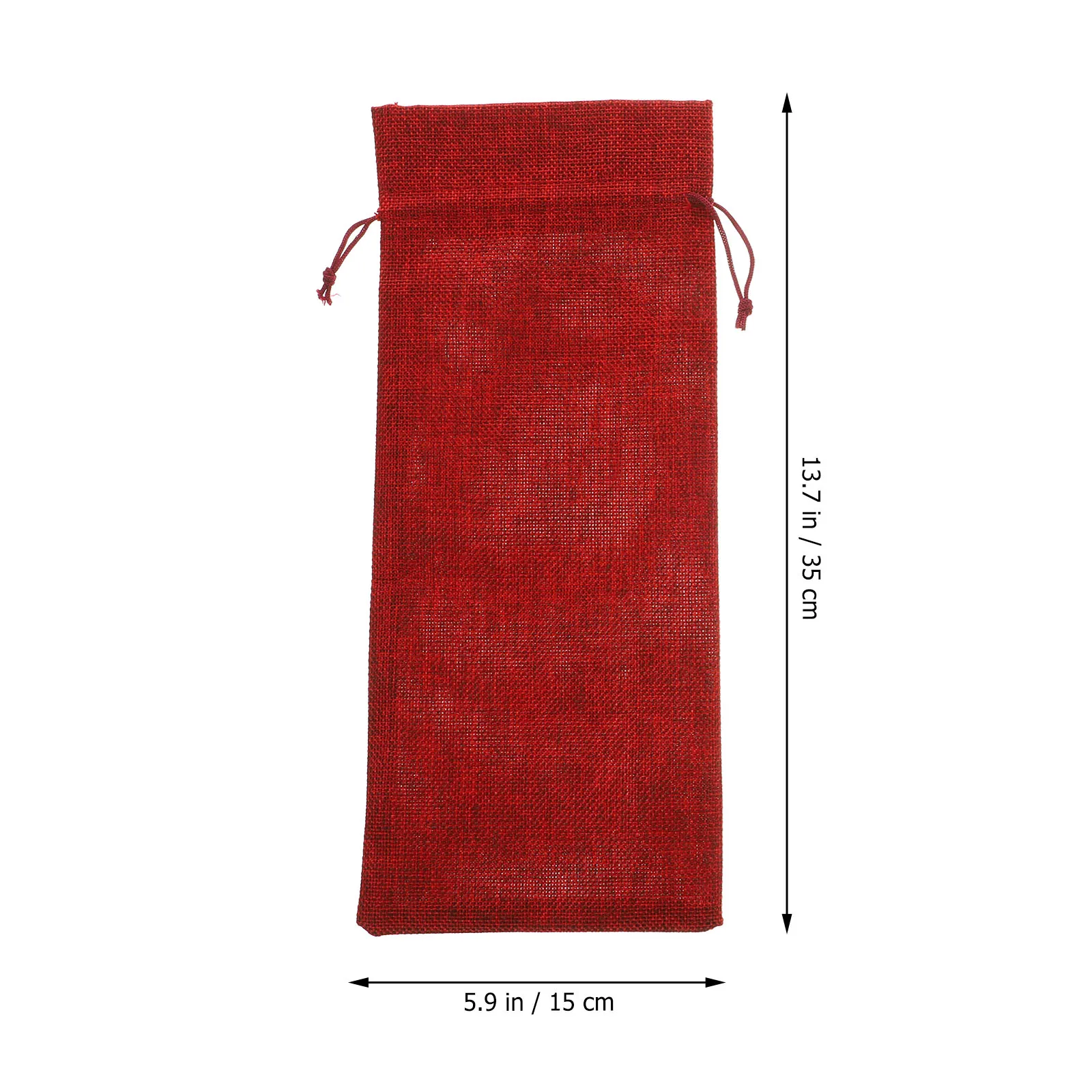 

12pcs Wine Bag Drawstring Linen Bags For Bottles Travel Red Beige Wine Bottle Bags Gifts Lightweight Stable