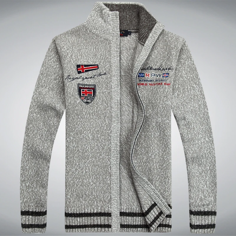 Suéter de algodón para hombre, cárdigan informal, color blanco y rojo, chaqueta de invierno, otoño, 2022