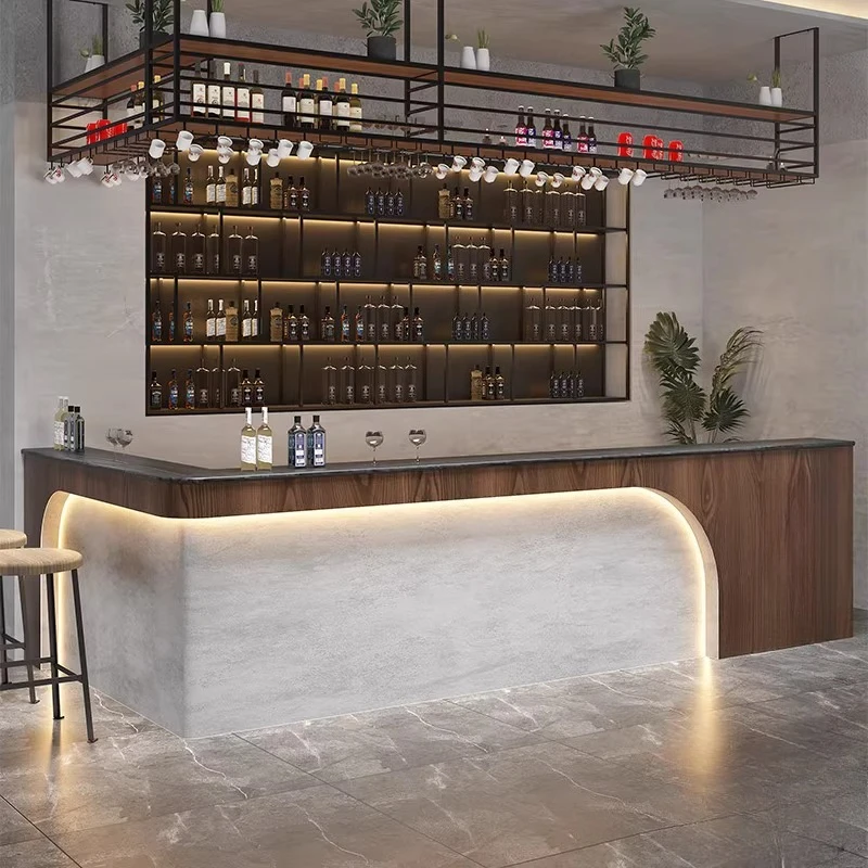 Retro Bar Bar Pub Coffee Shop Bar Table Billiards Hall Restaurant checkout page Internet celebrity corner