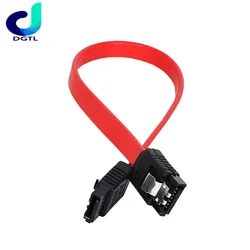 New Sata 2.0 Hard Drive Data Cable 45cm Drive Line Yellow Red Straight Line With Buckle Suitable For Computer Mother