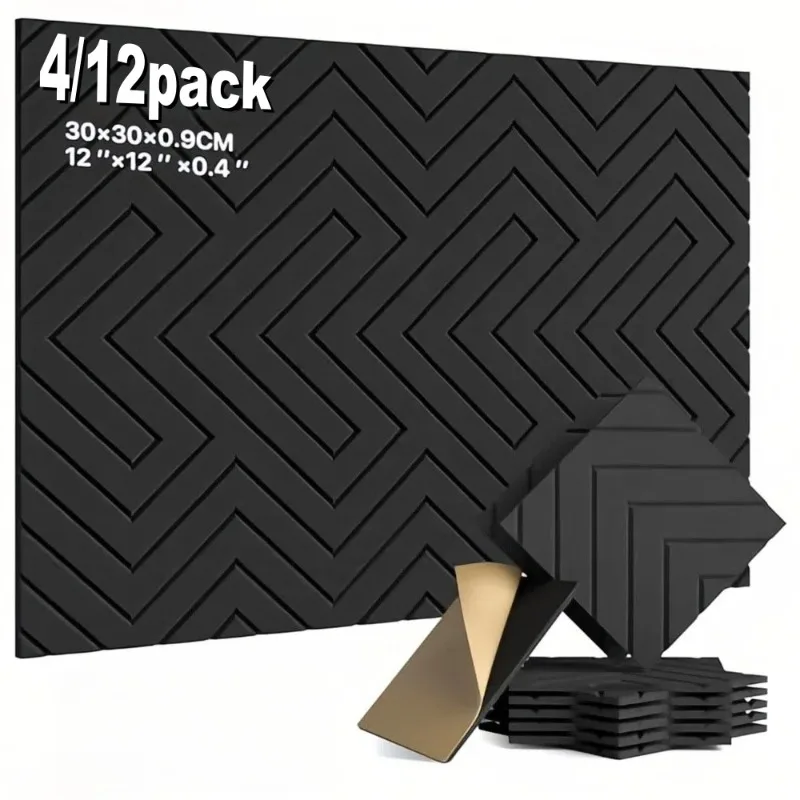 Wallboard Sound Absorption Felt Wall Tiles Self-Adhesive V-shaped Wall Panel Bulletin Board Pin Board for Office Home Decoration