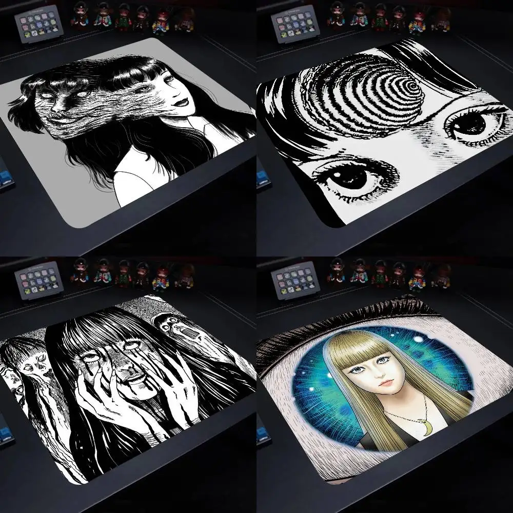 1pc Anime Tomie Junji Ito Small Mouse Pad Gaming Laptop Mousepad Gamer Carpet Keyboard Mat Desk Protector