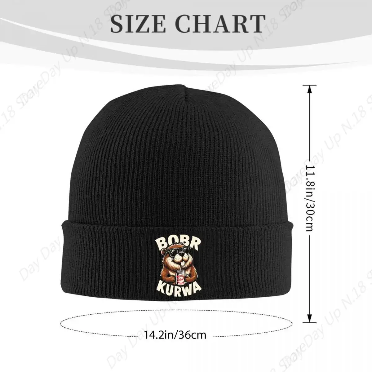 Bbr Kurwa Bonnet Hats Beaver Kurwa Beanie Hats Design Knitted Hat Autumn Winter Casual Unisex Adult Kpop Warm Cap