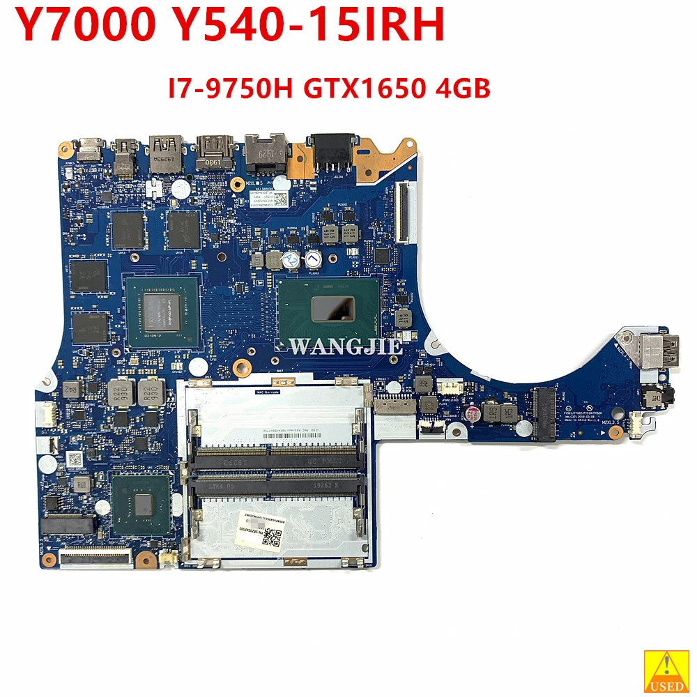 

Материнская плата для ноутбука Lenovo Legion Y7000 Y540-15IRH SRF6U I7-9750H GTX1650 4 Гб 5B20S42512 5B20S42516 5B20S42503