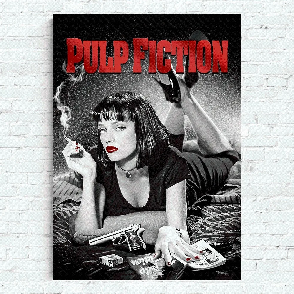 Greatest Movie Ever Made Pulp Fiction Poster Home Office Wall Bedroom Living Room Kitchen Decoration Painting