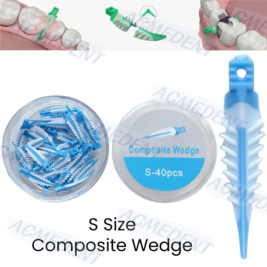 

Small Dental Composite Wedge Strata Wedges Soft Face Cervical Seal Diastema Wedge Matrix Band Fit Garrison 40pcs/box