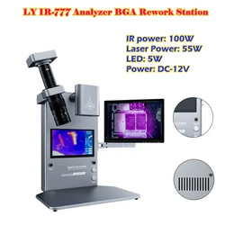 LY IR-777 Mini 2 in 1 Stazione di rilavorazione BGA con preriscaldamento a infrarossi Stazione dissaldante PCB con riscaldamento laser integrato per la riparazione di cellulari