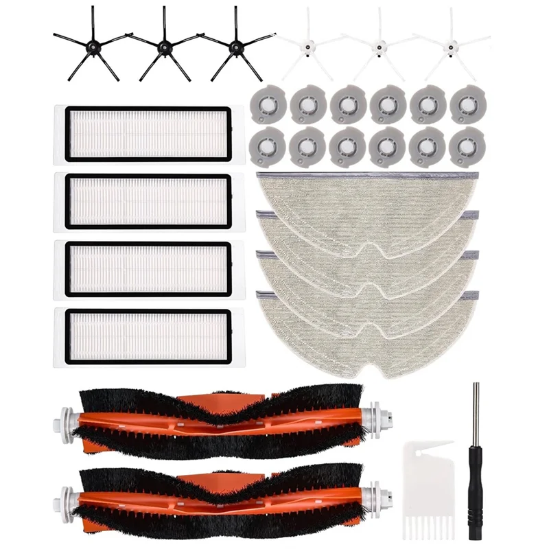 ABRB-Per Xiaomi Roborock S5 Max S6 Pure S6 Maxv Aspirapolvere Pezzi di ricambio Spazzola laterale principale Filtro HEPA Mop Accessori in tessuto