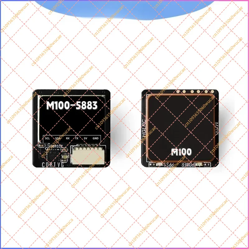 for HGLRC u-blox M100-5883 GNSS Module with Compass, Ceramic Antenna, 21x21mm for RC Airplane FPV Long Range