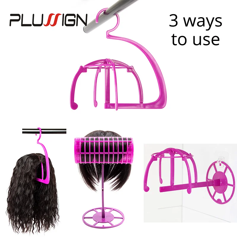 

Plussign Top Wig Hanger For Multiple Wigs Multifunctional Adjustable Wig Stands Plastic Hat Display Wig Head Holders 1Pcs/Lot