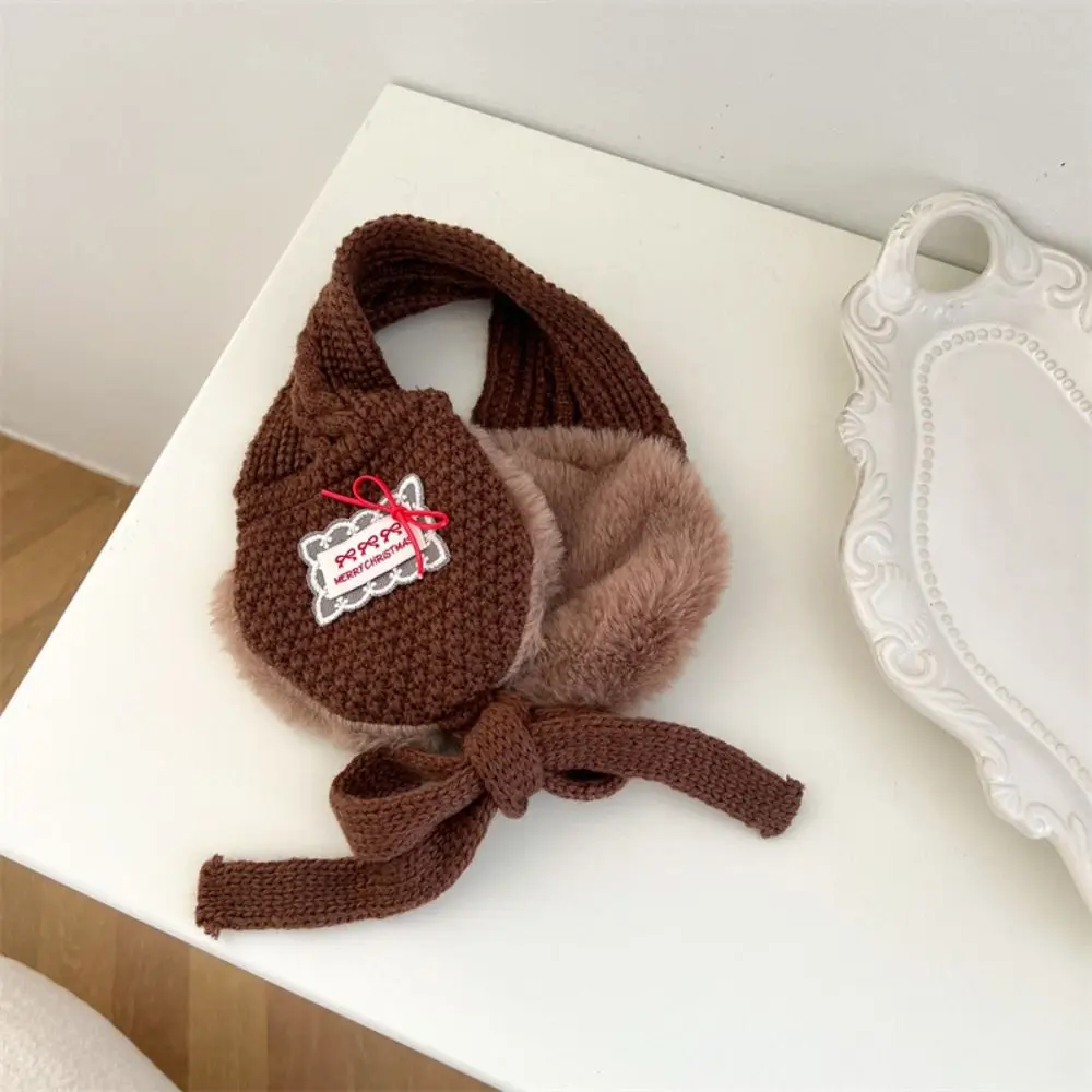 الأذن الاعوجاج الدانتيل التسمية الخريف الشتاء غطاء للأذنين سميكة يندبروف الأطفال وشاح متعدد الوظائف الأذن دفئا