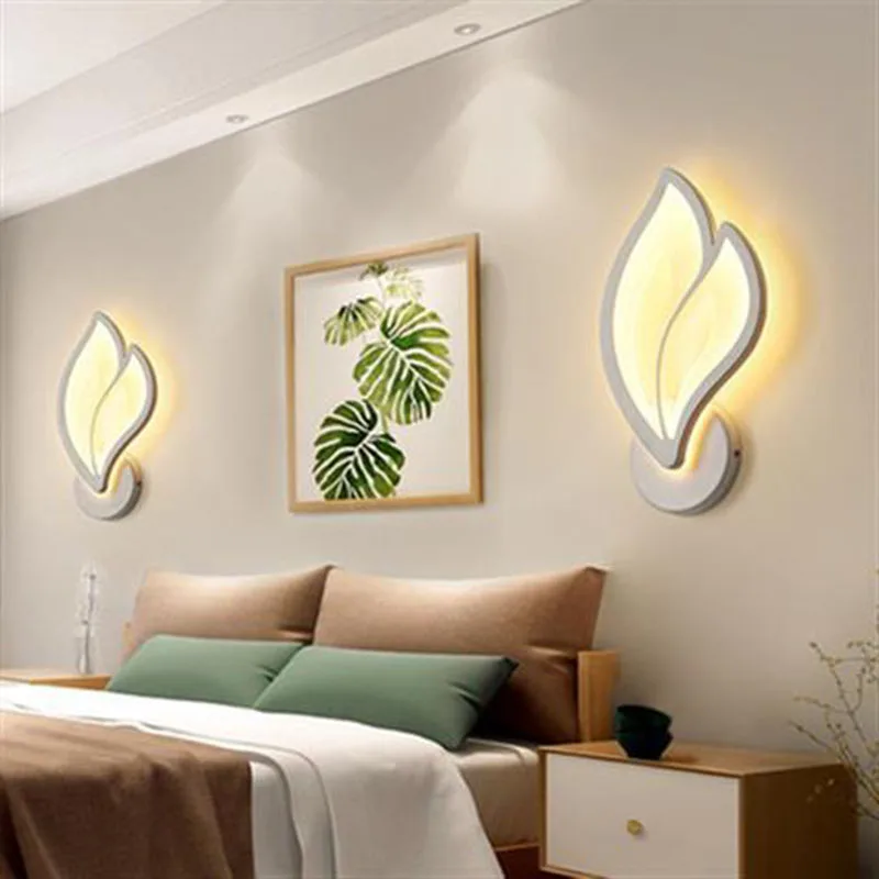 

Nordic wall lamp bedroom modern simple bedside room creative personality warm corridor staircase living room background lights