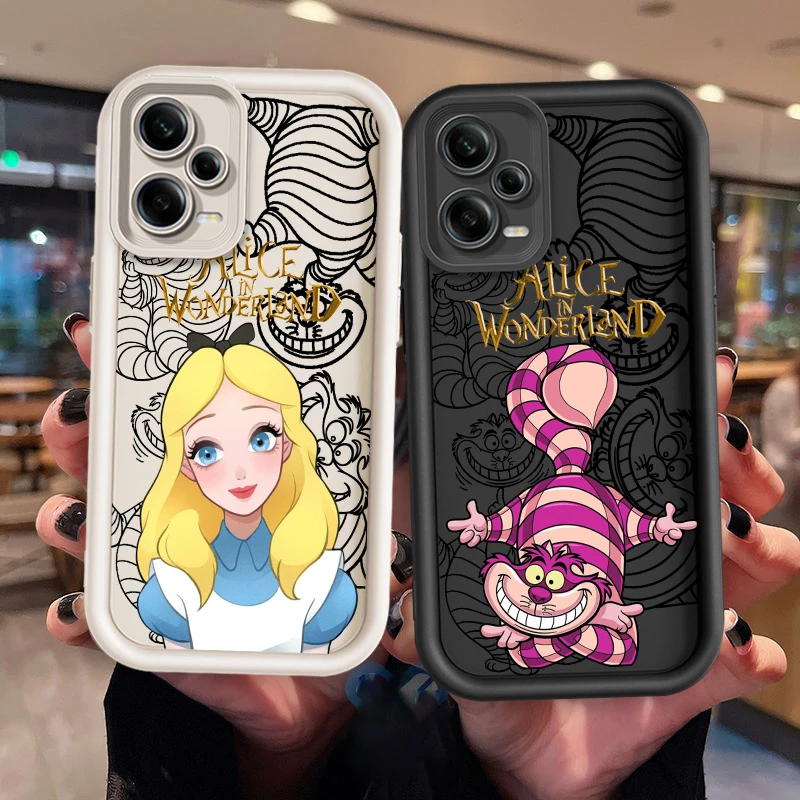 Disney Alice In Wonderland Art Eye Ladder For Xiaomi Redmi Note 13 12 12C 11 11S 10 10C 10A 9C 9A Pro 5G TPU Phone Case