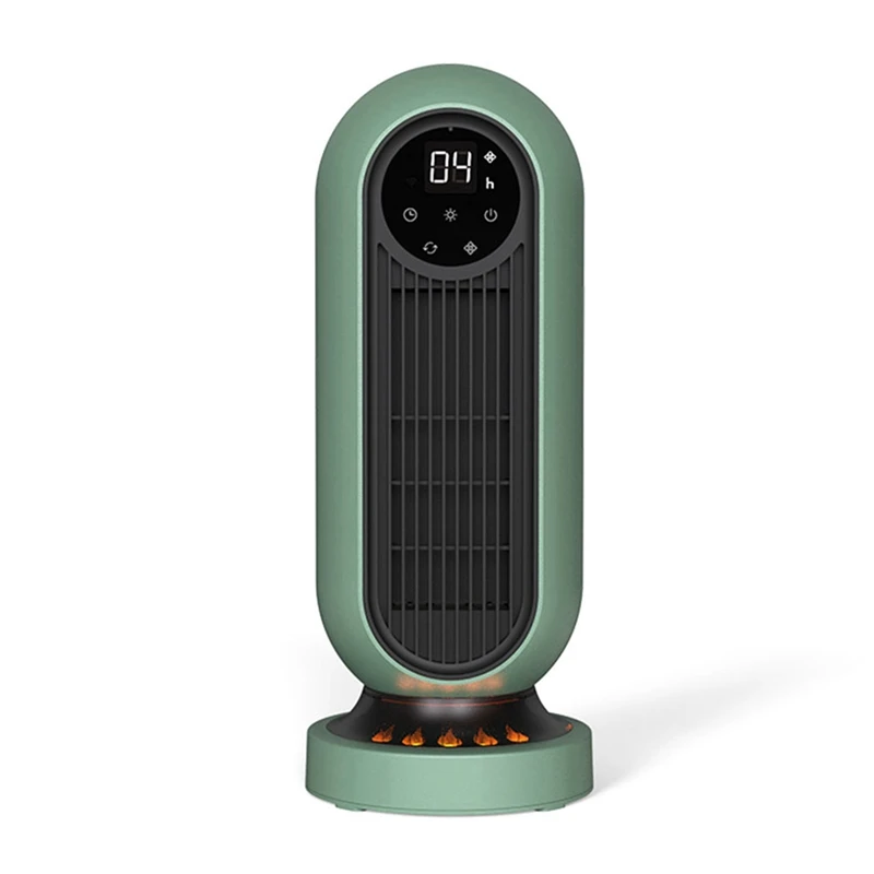 

Space Heater, 2000W Portable Ceramic Tower Heater, Oscillating Electric Space Heater With LED Flame Light,EU Plug