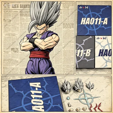 

HA TOYS Son Gohan Action Figure HA001A HA001B HA001C Dragon Ball Shf Super Saiyan Ssj Future Gohan Missing Arm Gohan