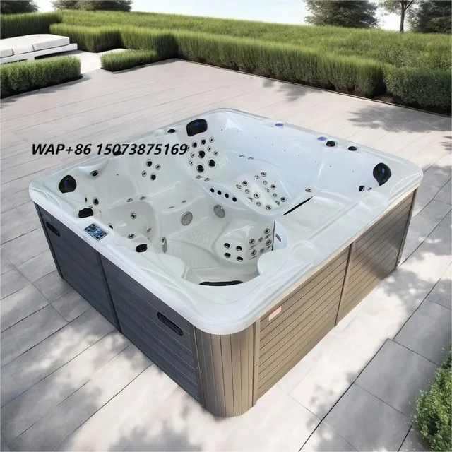 6 Person Hot Tubs and Jacuzzier Outdoor Spa Tubs Outdoor Spa whirlpool Massage Spa whirlpool 150 Jets and 40 LED Lights