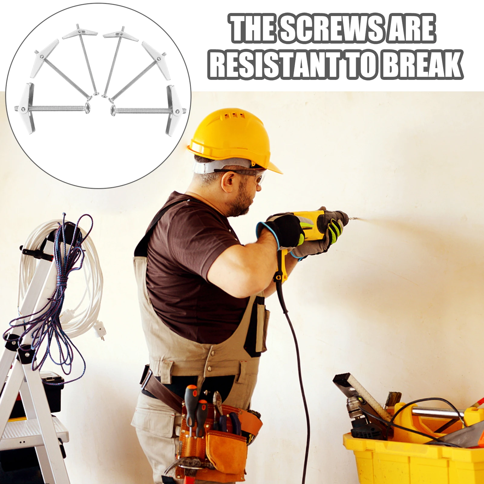 

50 комплектов расширительных винтов для гипсокартона типа А 12, 30 4 30, гвозди, анкер для полых дверей, фиксация стальных труб, крепежные детали для полости в форме лепестка