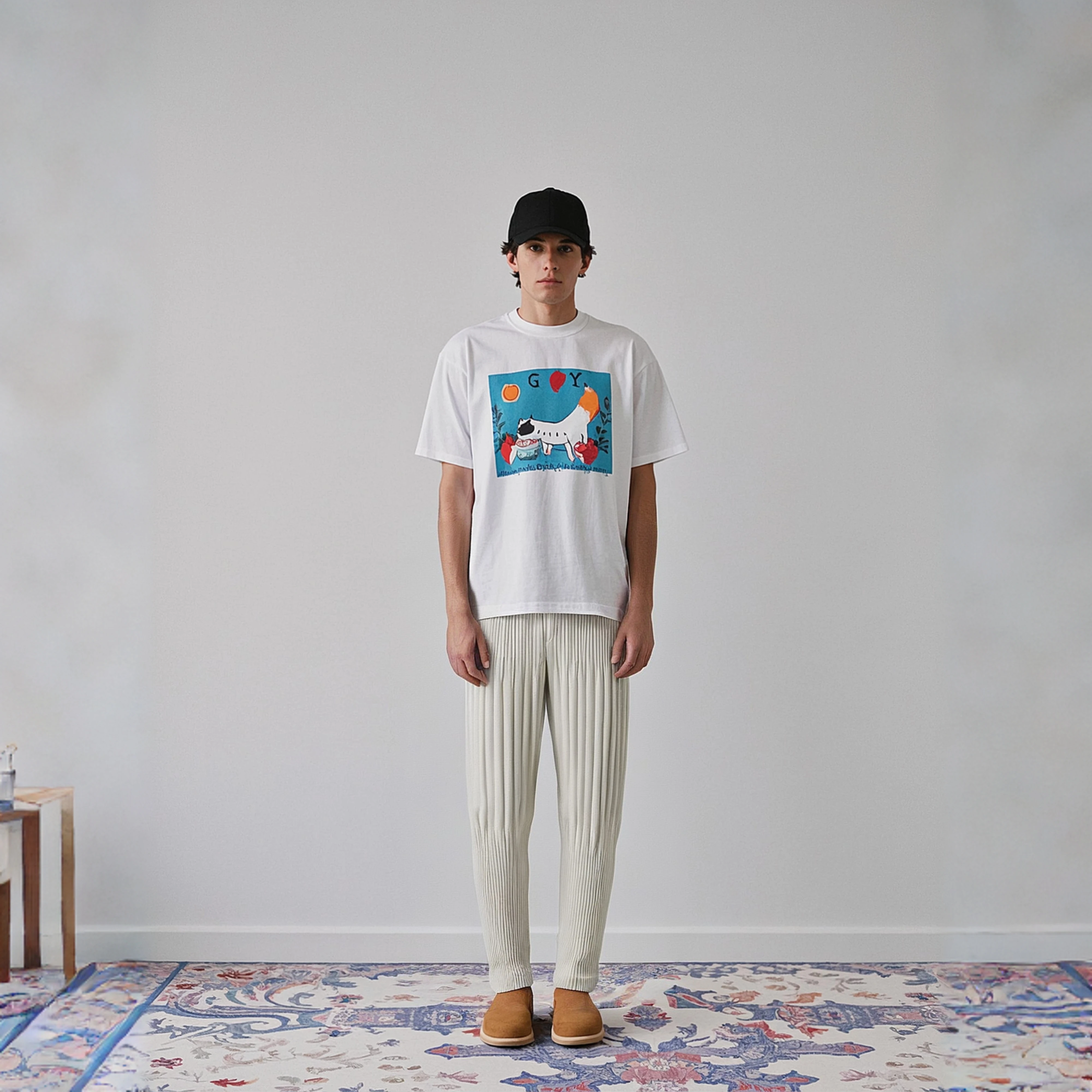

Miyake Pleated New Spring/summer 2025 Pleated Lantern Pants Men's Pants Loose Casual Versatile Harem Cropped Pants Trend