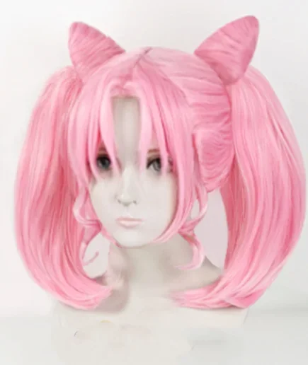 2Style  New Sailor Chibiusa Small Lady Serenity Long Pink Lady Wig Ponytails  For Women’s Christmas Halloween Cosplay Party Wigs