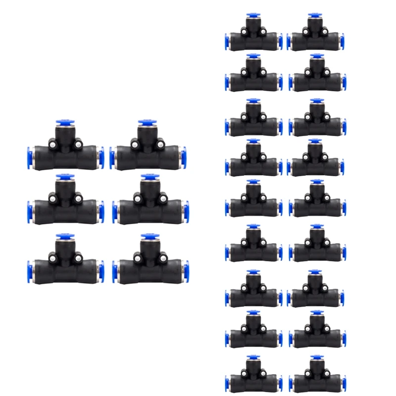 

100 шт. пневматический Фиттинг PEG, Редукционный Т-образный 3-ходовой замок для воздушной трубы, быстроразъемный Фиттинг