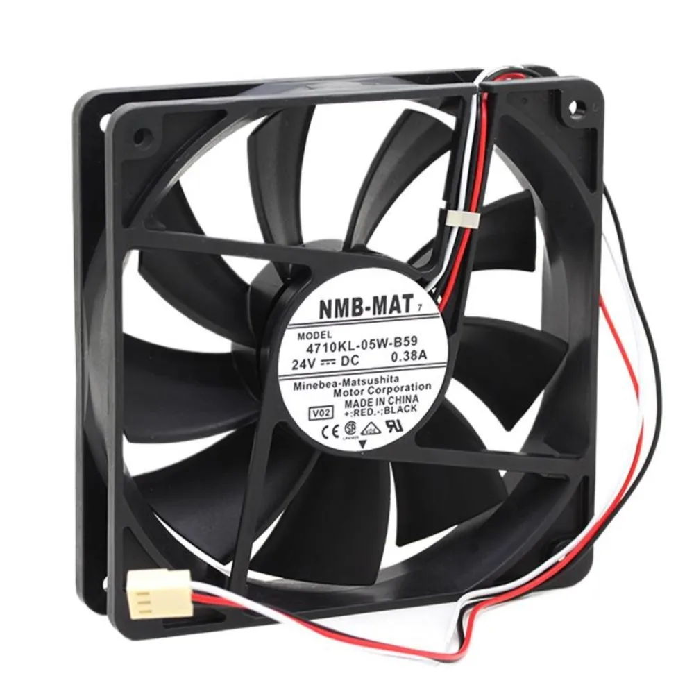 

Для NMB 4710kl-05w-b59 4710kl-05w-b50 12025 24 В 0,38a, стоп-сигнал, преобразователь частоты, охлаждающий вентилятор 12 см