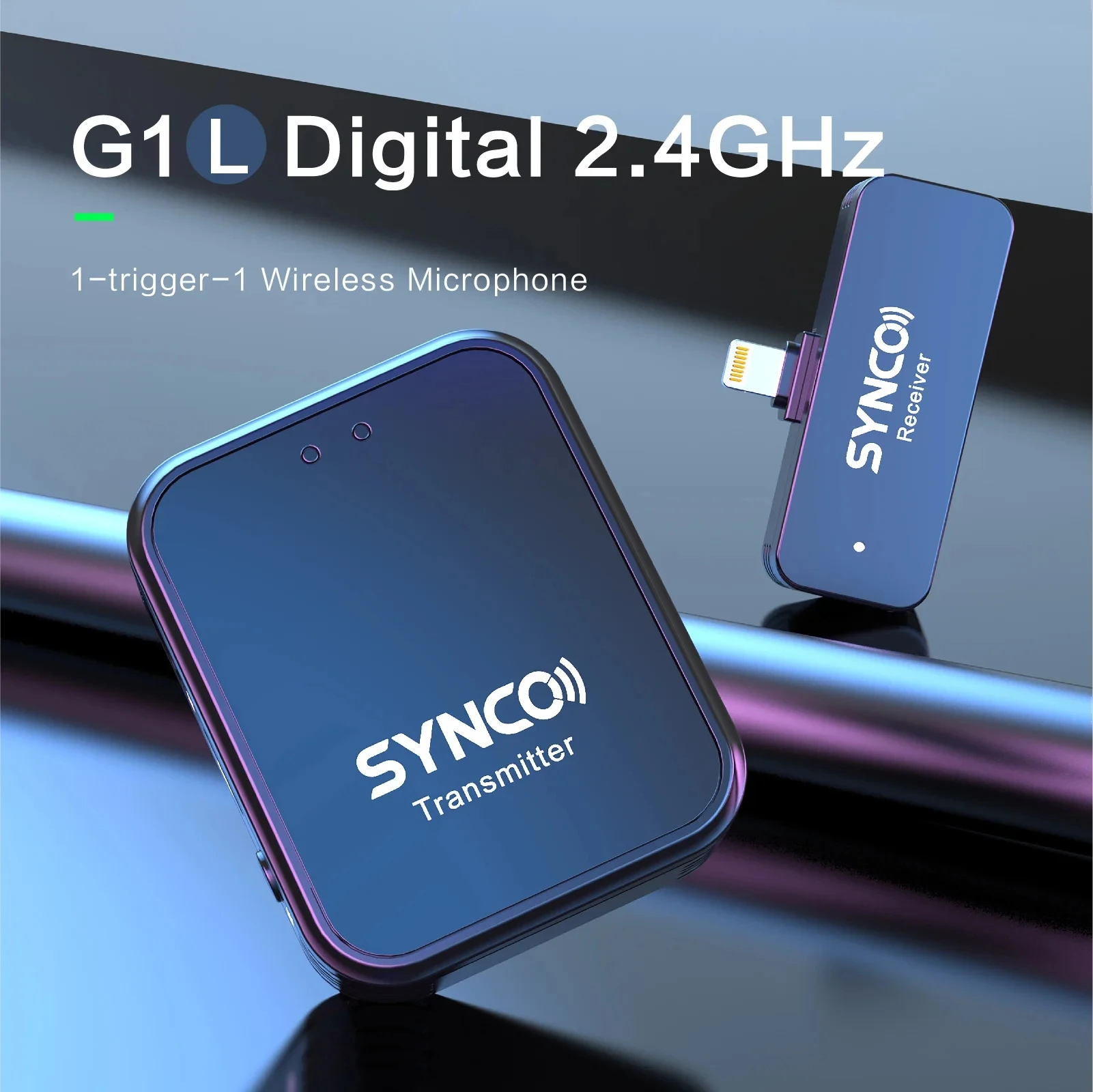 SYNCO G1 T L G1L G1T Wireless Lavalier Microphone System for iPhone Android Smartphone Type C Lightning Mic Video Recording Live