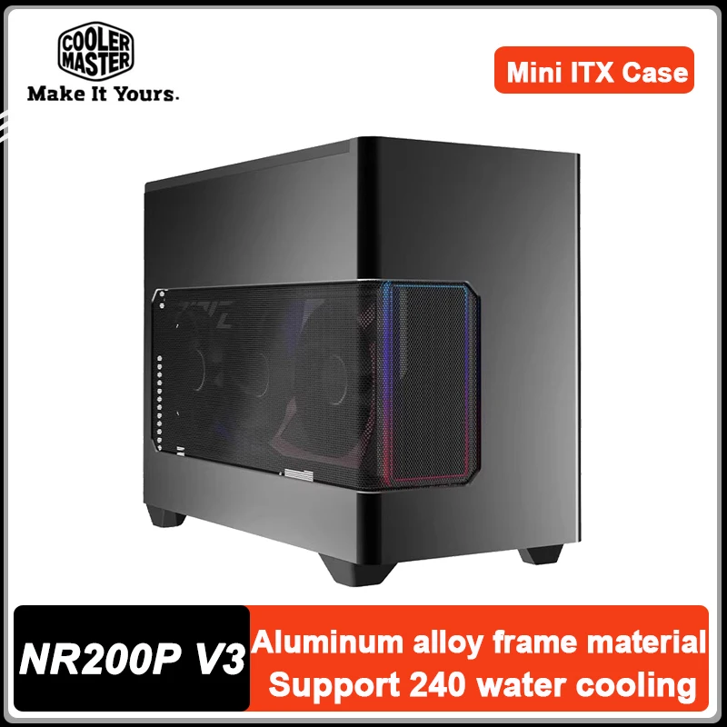 Cooler Master NR200P V3 MINI ITX Case Supports 280 water-cooled with built-in PCI-E5.0 ribbon cable Desktop computer case