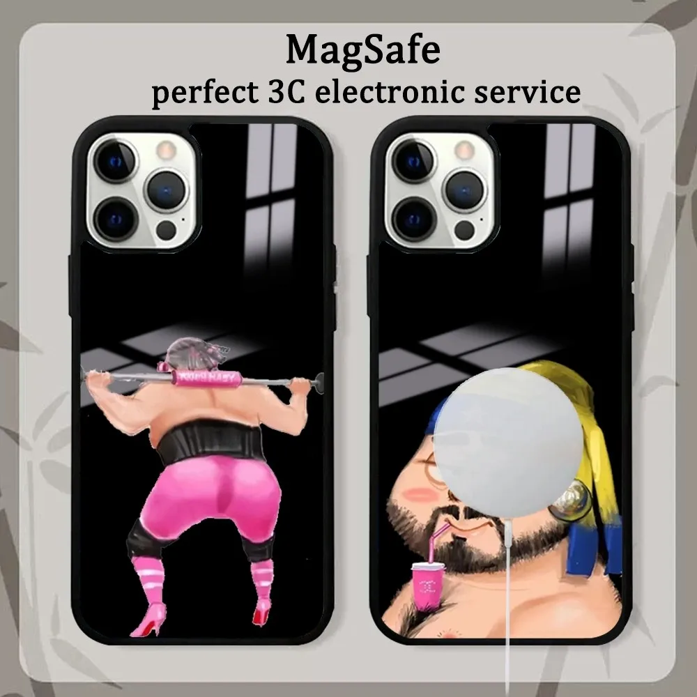 

Cool funny sexy ugly man Phone Case For iPhone 15 14 13 12 11 Pro Max Plus Mini Mirror Magnetic Cover