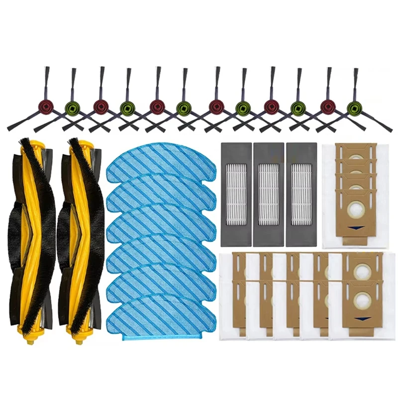 

Y26A New For ECOVACS Deebot T8 AIVI T9 AIVI N8 Pro AIVI N9 N10 Accessories Main Brush,Side Brush,Filter,Dust Bag