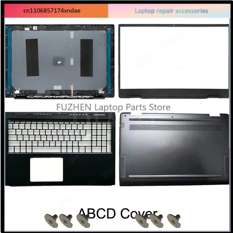 For Vostro 5590 V5590 Laptop LCD Rear Cover/Front Frame/Palm Pad/Bottom Cover/hinge Grey Blue 0W24PR 0XNR1R 0YX49D