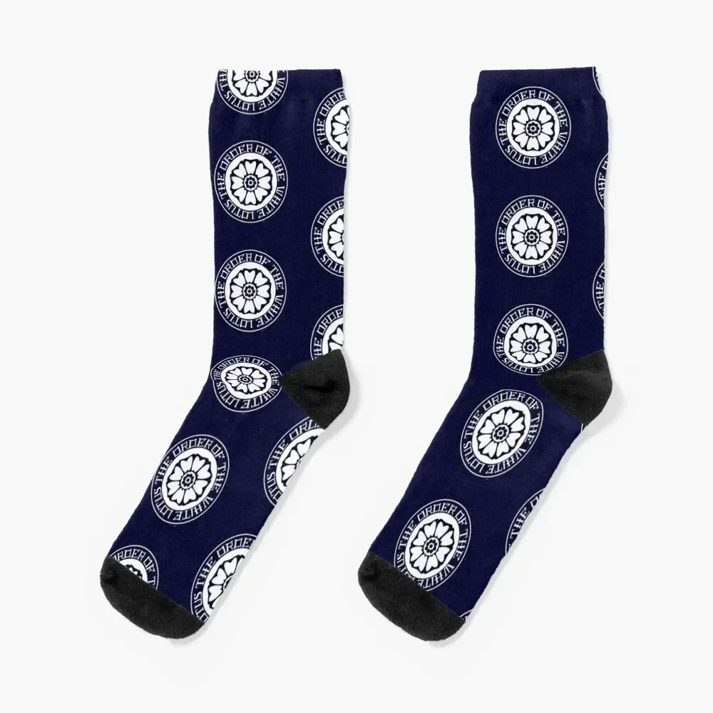 The Order of the White Lotus Socks cartoon essential Socks For Girls Men's