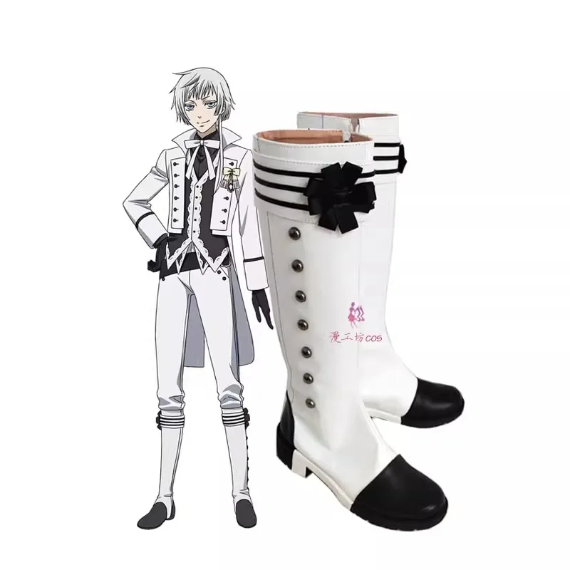 

Аниме Черный дворецкий Чарльз Серый Косплей Костюм Обувь Сапоги ручной работы Обувь