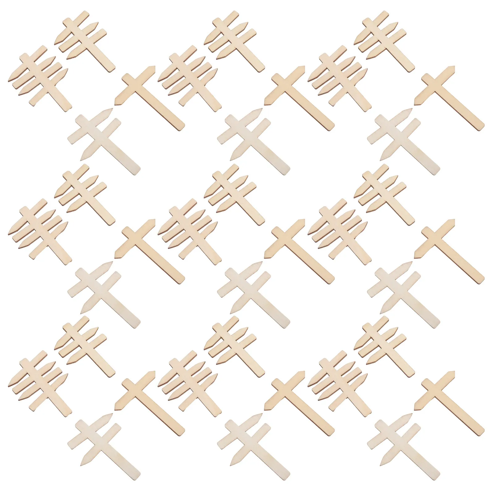50pcs Wooden Memo Board Signs – Blank DIY Traffic Road Signs for Kids Learning & Classroom Decoration