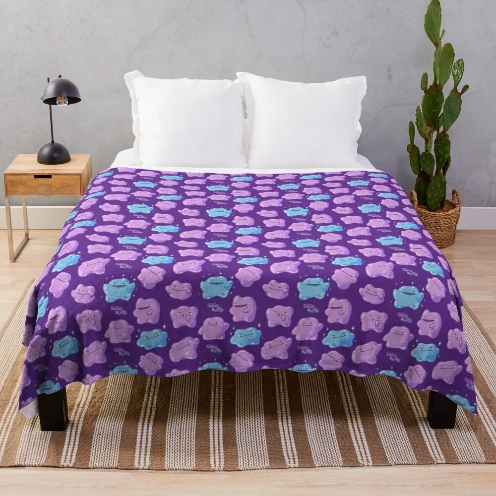 Grape Jelly Mon Throw Blanket Stain Resistant Cozy Warm Blanket