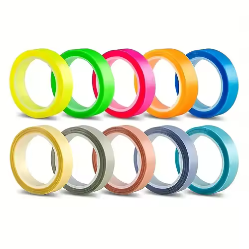 5 Roll 5 Colors Stickers Transparent Fluorescent Index Tabs Flags 5m Sticky Note Stationery Children Gift School Office Supplies - Image 8