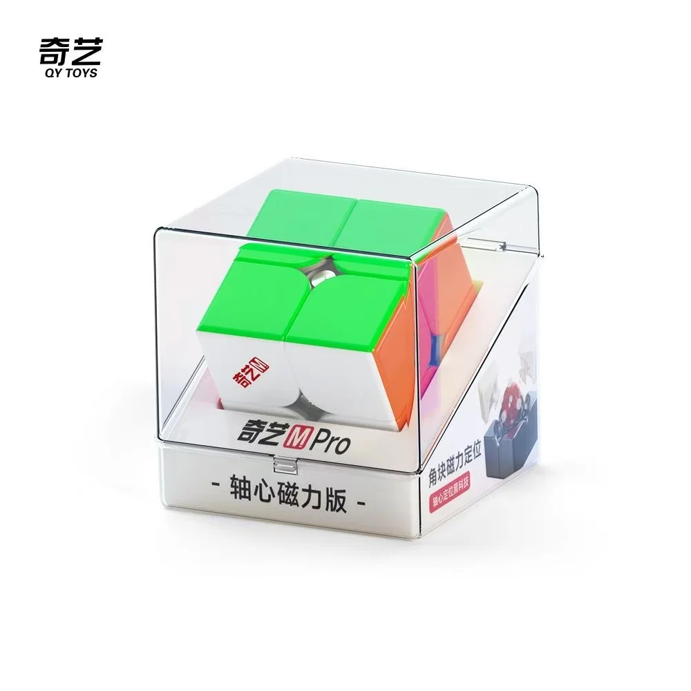 QiYi M Pro 2x2 Core Magnetic Magic Speed Cube Stickerless Professional Fidget Toys Qiyi 2x2 M Cubo Magico Puzzle