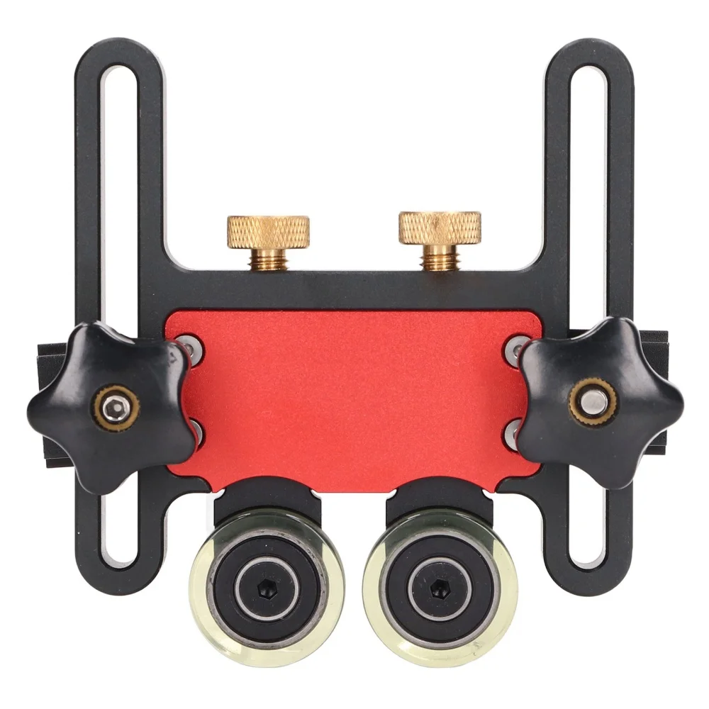 Abrazadera de mesa de sierra, rodillo prensatelas para carpintería, rueda Flexible de PU, Sierra de mesa Circular eléctrica, tablero de plumas, herramientas auxiliares de seguridad