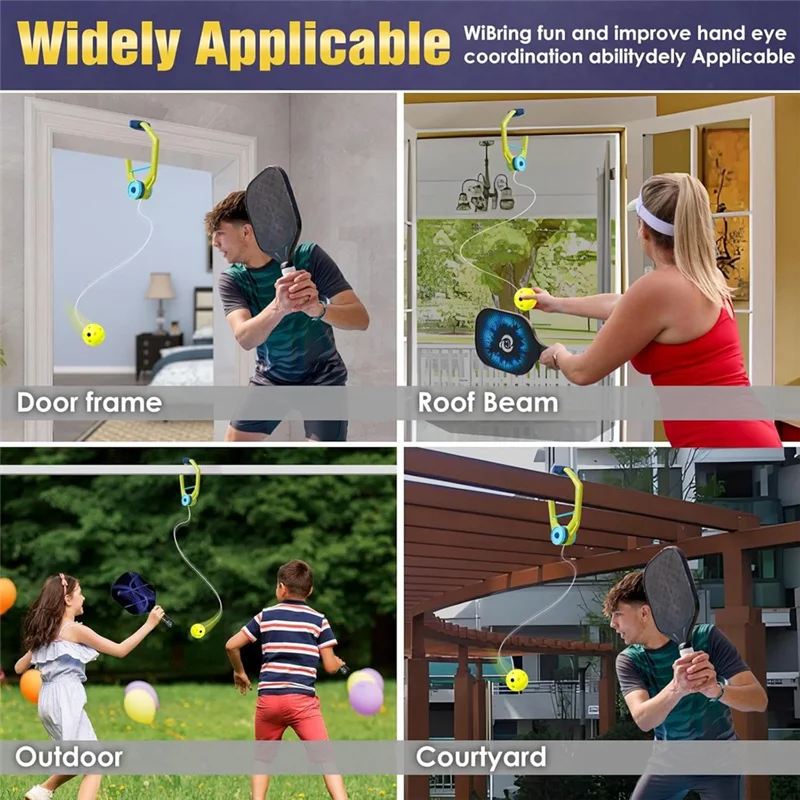 

B72A Регулируемый дверной проем Pickleball Trainer Door Pickleball Тренажерное оборудование Игровой комплект для домашних игр