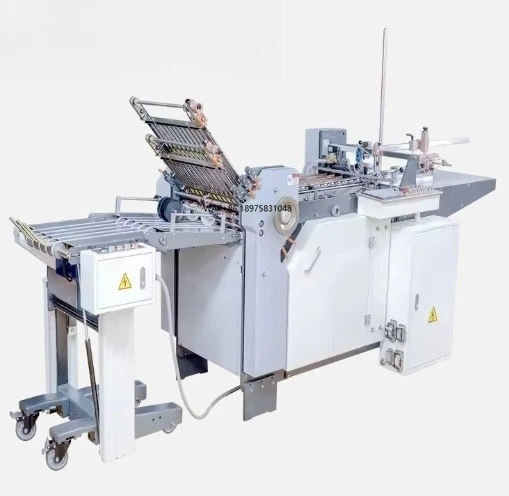 2023 Industrial Advertising Leaflet Folding Machine 1/2 1/4 Book Paper Creasing Embossing Condition Economical Price