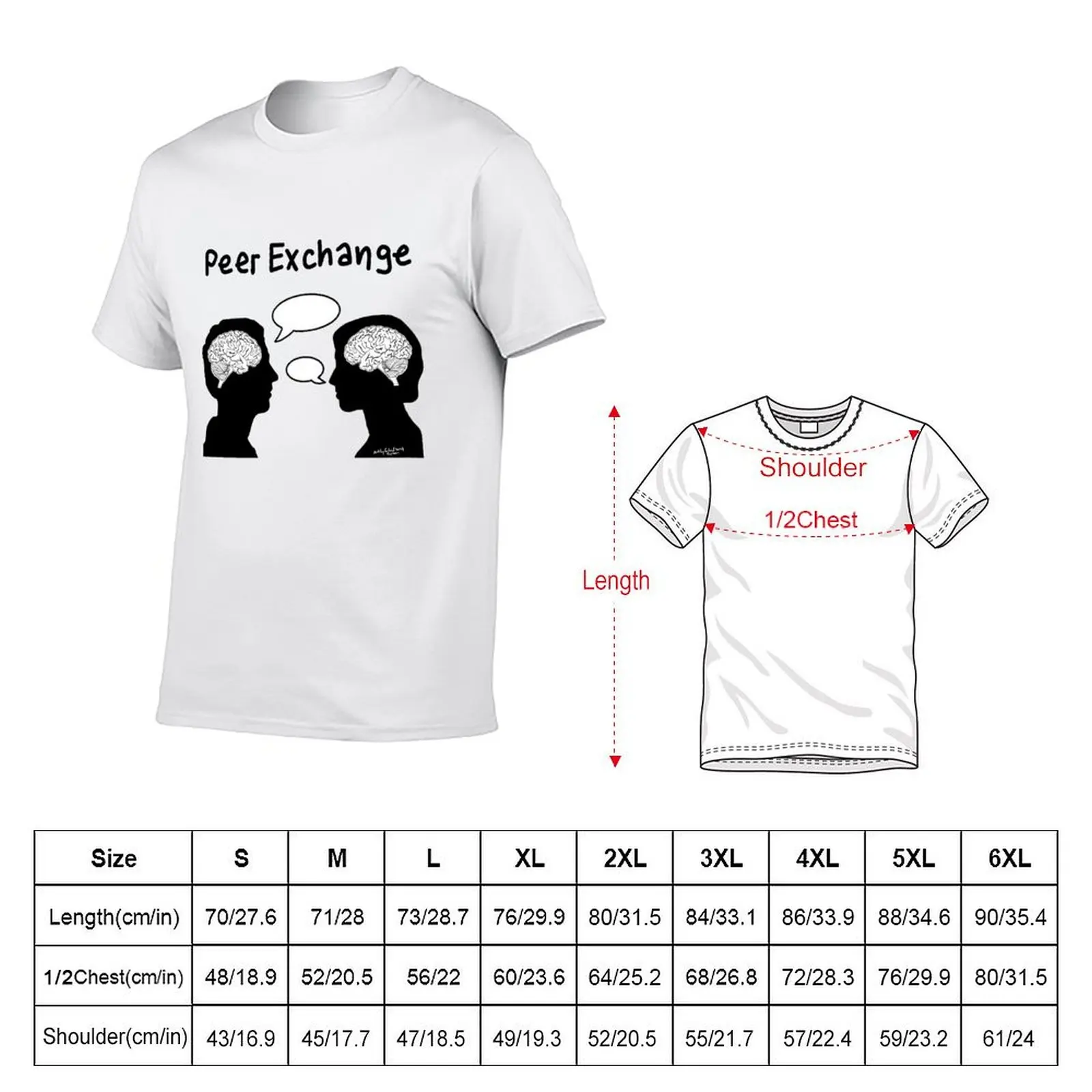Peer Exchange T-Shirt Large Size Loose Casual Tee