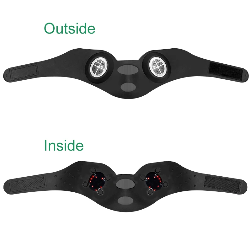 Microstroom Face-lifting Masker Face-lifting Bandage Kleur Licht V Gezichtsvormgeving Schoonheidsinstrument Siliconen Massager Draagbaar